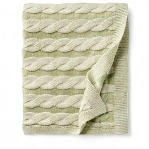 NEW‎ Studio McGee Threshold Twisted Cable Throw Blanket Green